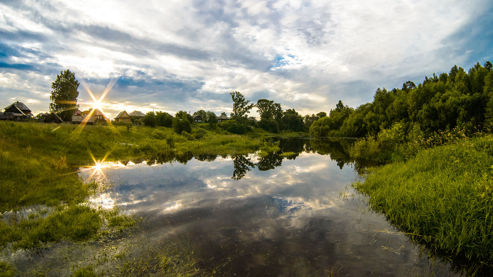 Утро в одной из деревень Нижегородской области